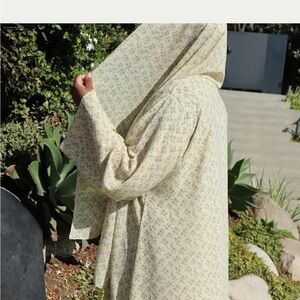 Floral Cream Maxi Dress